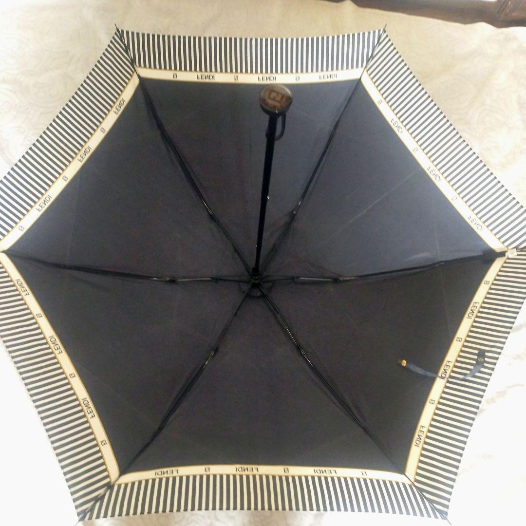 [希少品！]　FENDI　フェンディ折りたたみ傘　黒　ブラック