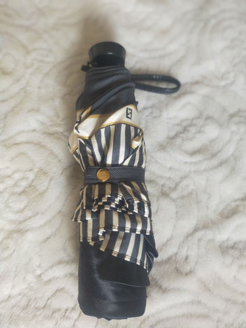 [希少品！]　FENDI　フェンディ折りたたみ傘　黒　ブラック
