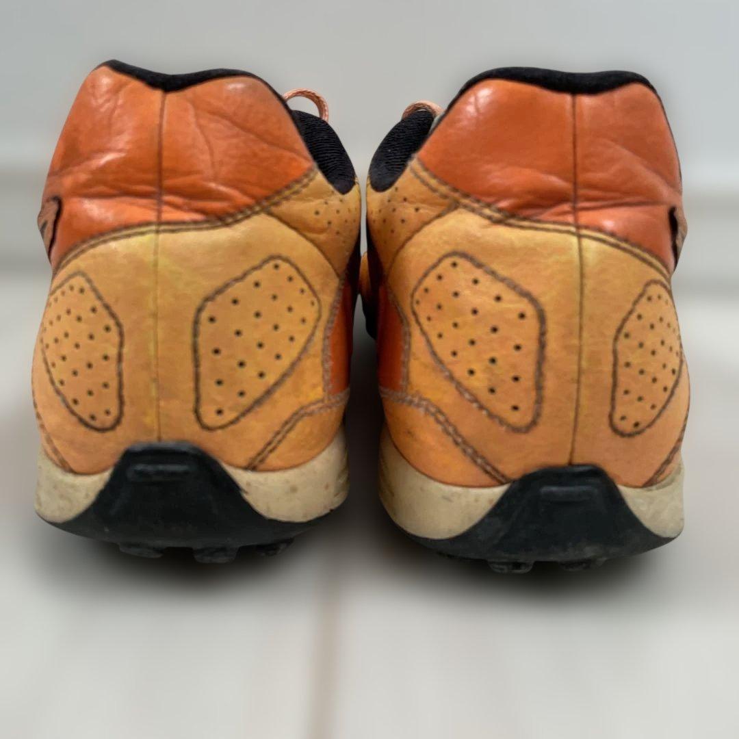 Nike 26cm サッカー トレシュー 本革　オレンジ/イエロー