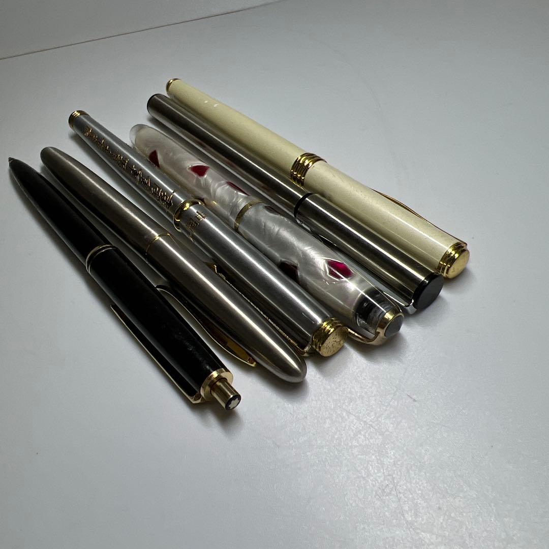 パーカー、ティファニー　万年筆、ボールペン10本　194g 東Y8-0310①