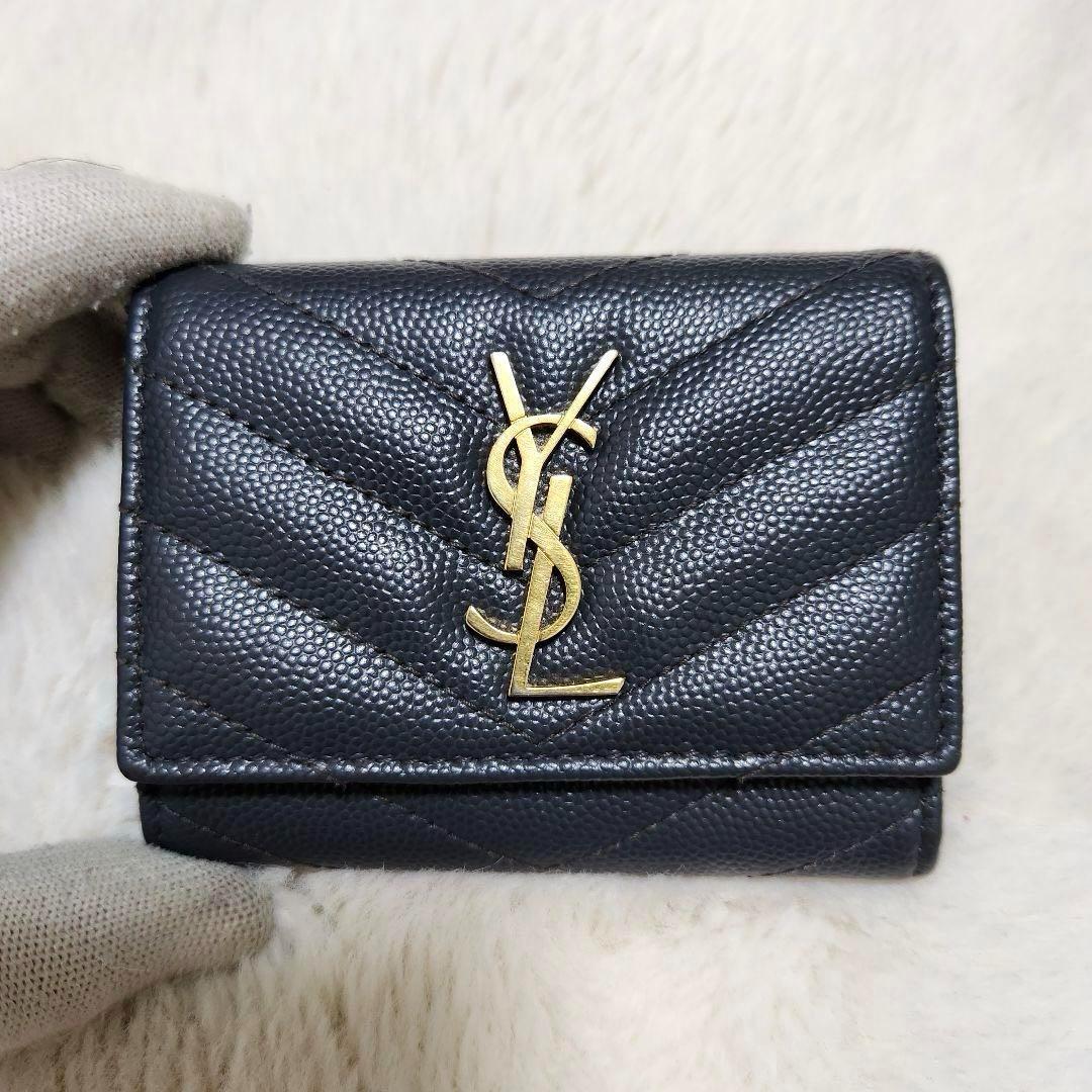 ✨極美品　付属品完備✨サンローラン　キーケース　6連　カサンドラ　グレー　レザー