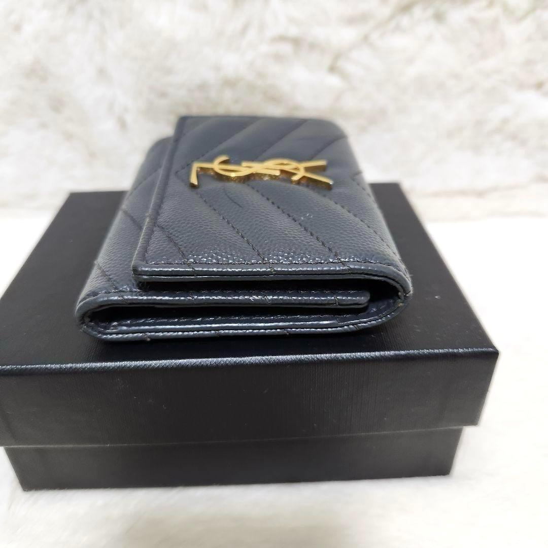 ✨極美品　付属品完備✨サンローラン　キーケース　6連　カサンドラ　グレー　レザー