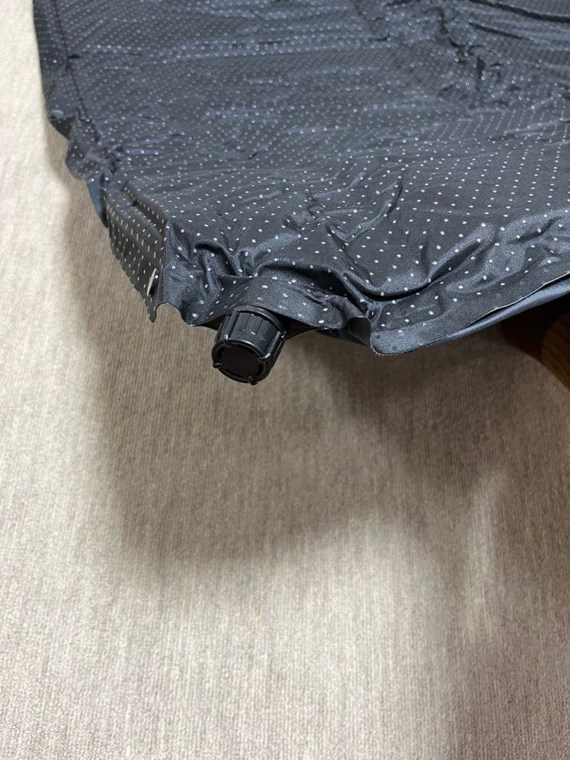 【超美品】QUICKCAMP インフレーターマット セミダブル8cm・グレー