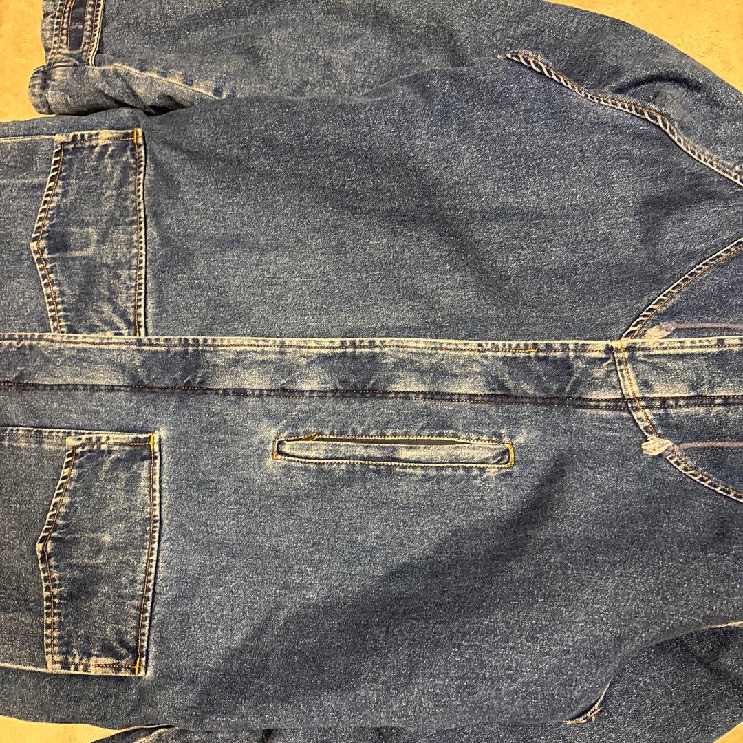 ジャケット・アウター 80s armani jeans denim hooded harf coat