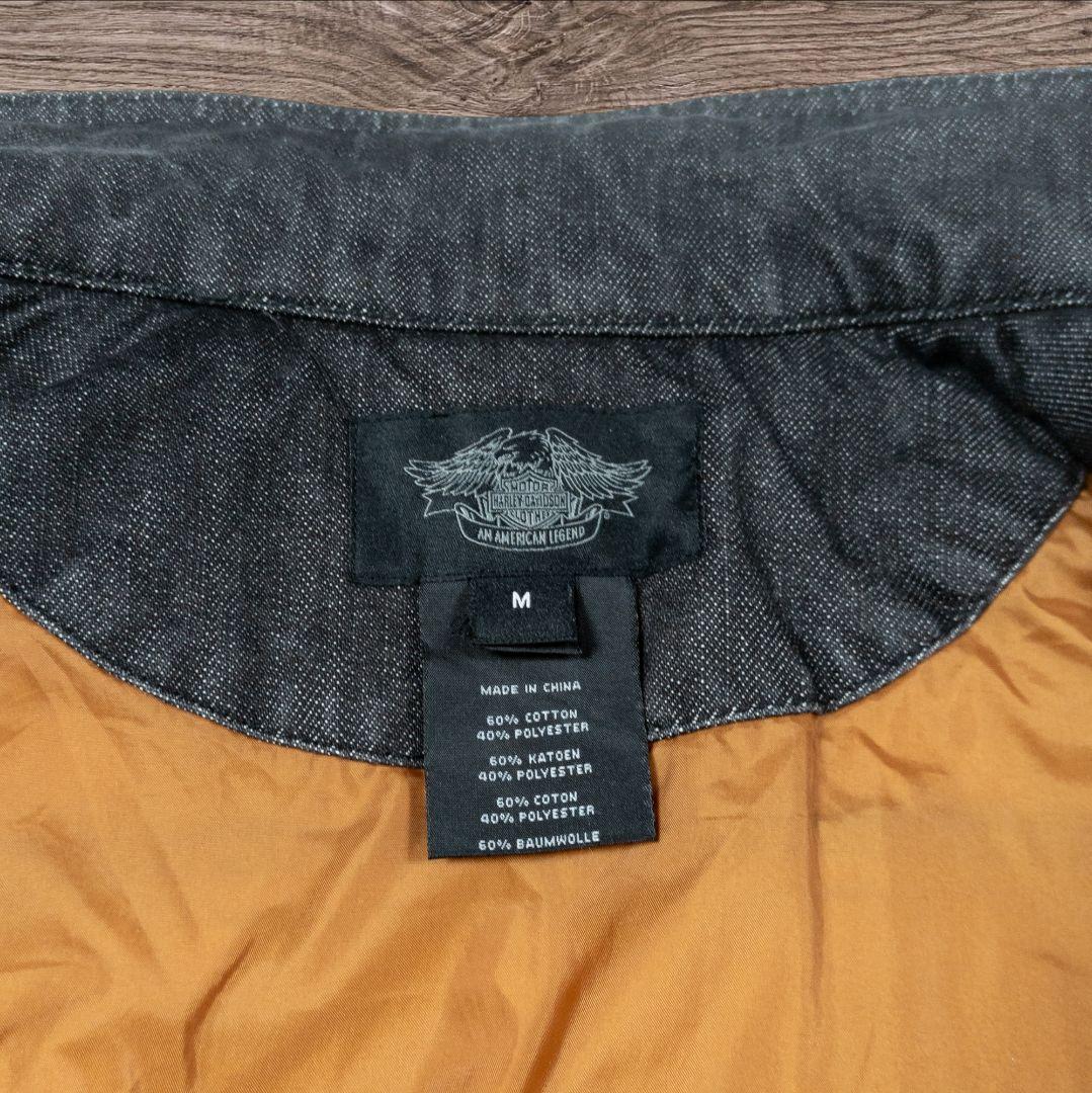 ✸ハーレーダビッドソン✸ブラックデニムジャケット✸ダウンジャケット✸短丈