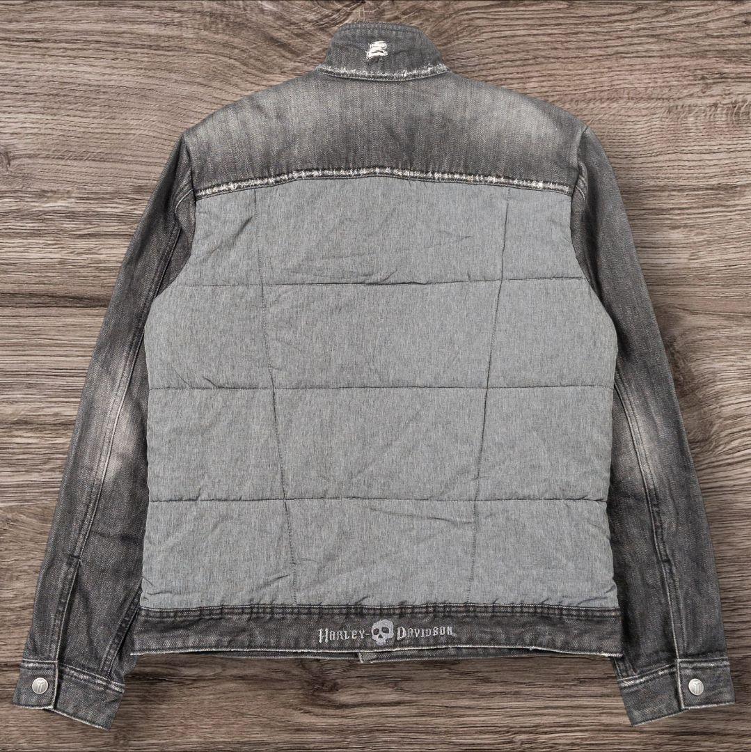 ✸ハーレーダビッドソン✸ブラックデニムジャケット✸ダウンジャケット✸短丈