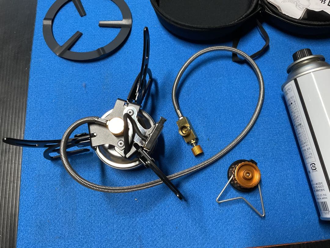 回転折りたたみ式・分離方式ガスストーブ遠赤外線コンロ新品未使用セット品