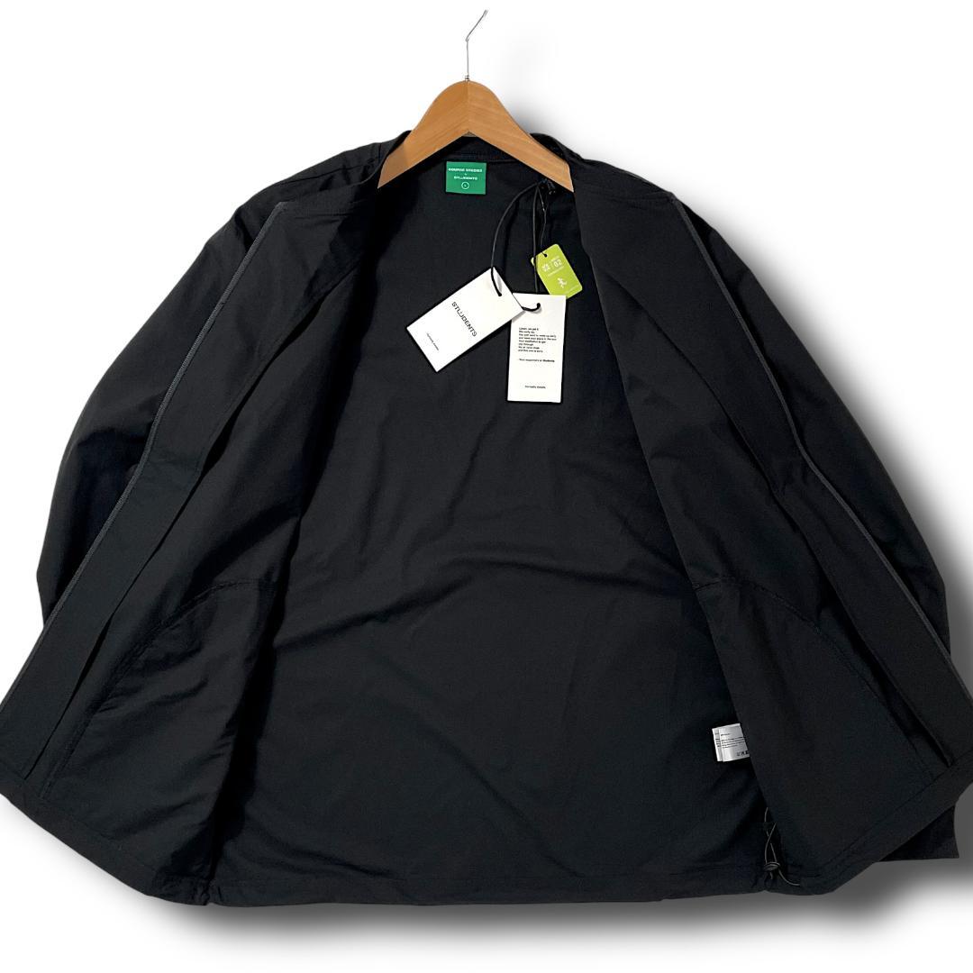 L 定31900円 アドエルム スチューデンツゴルフ シェルジャケット ブラック