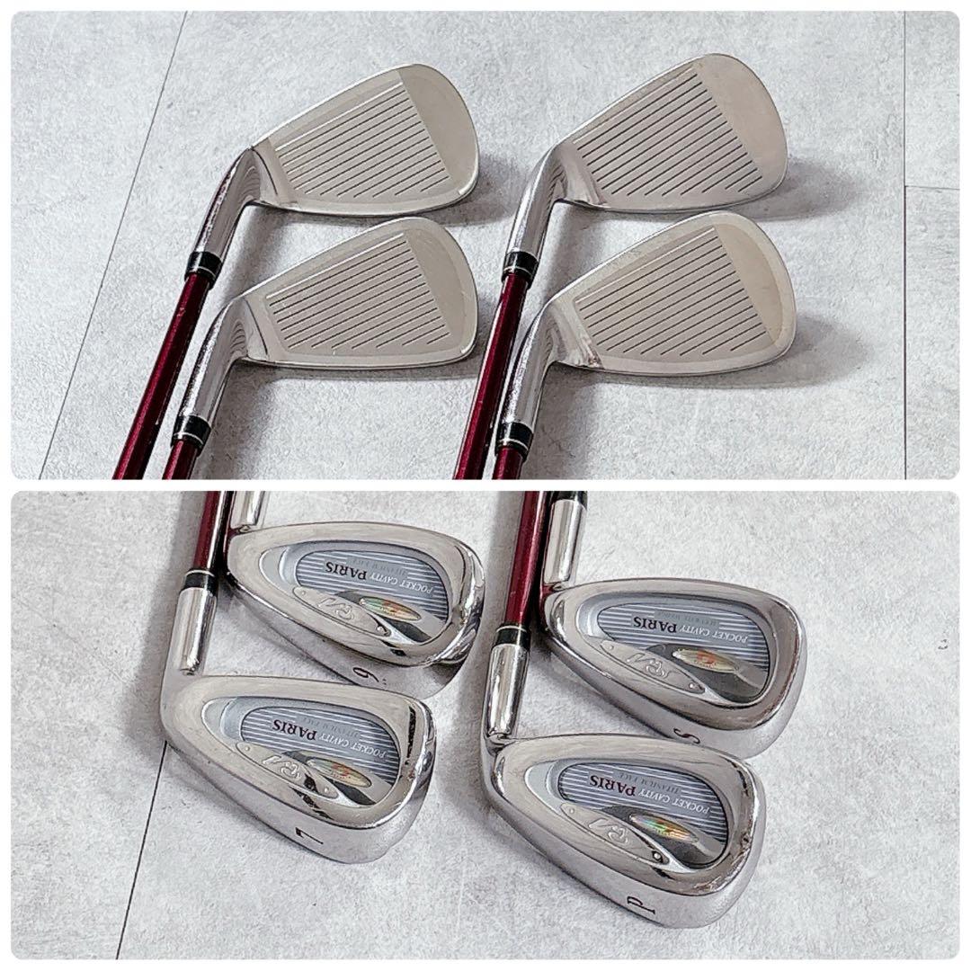 T505 Paris ゴルフクラブ レディース セット 赤 adidas 初心者