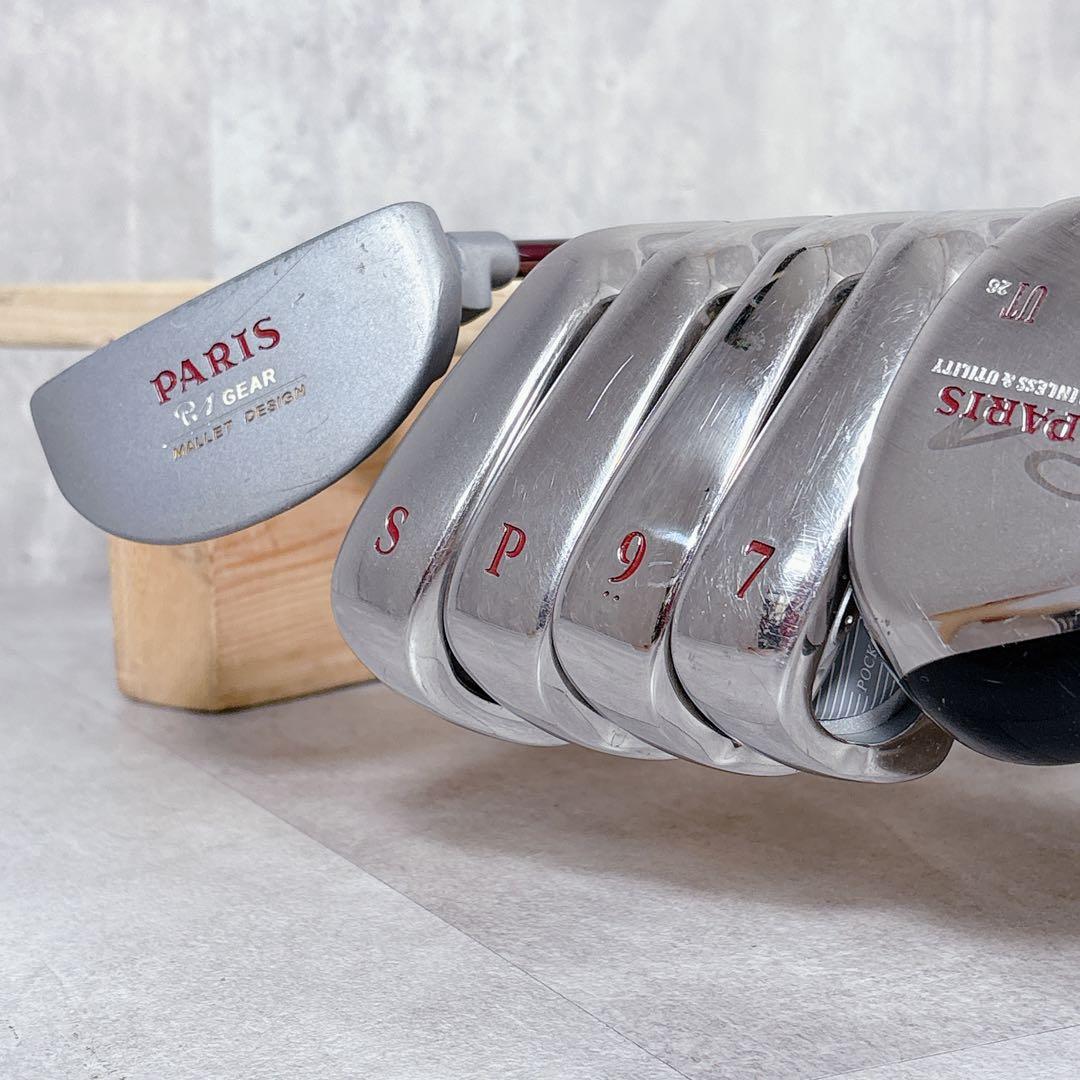 T505 Paris ゴルフクラブ レディース セット 赤 adidas 初心者