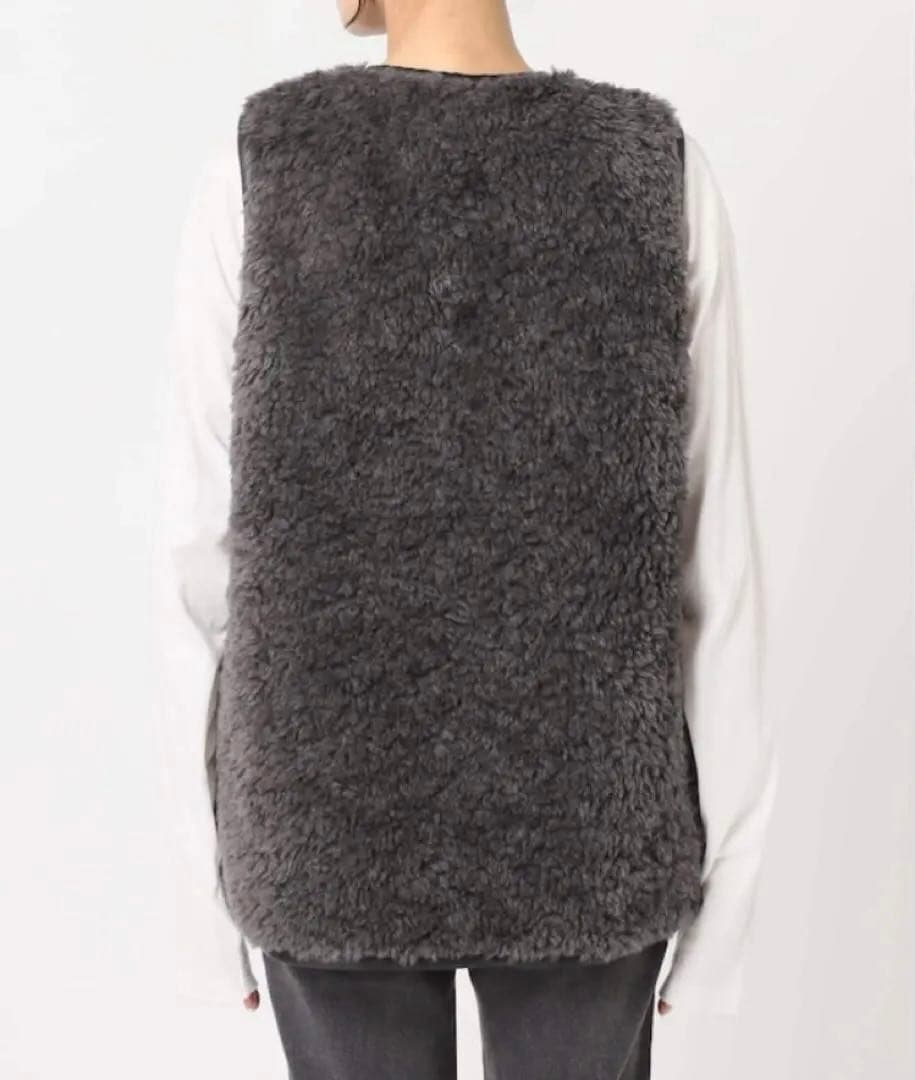 【未使用】ジャーナルスタンダードレリューム シープフェイクファージップベスト美品