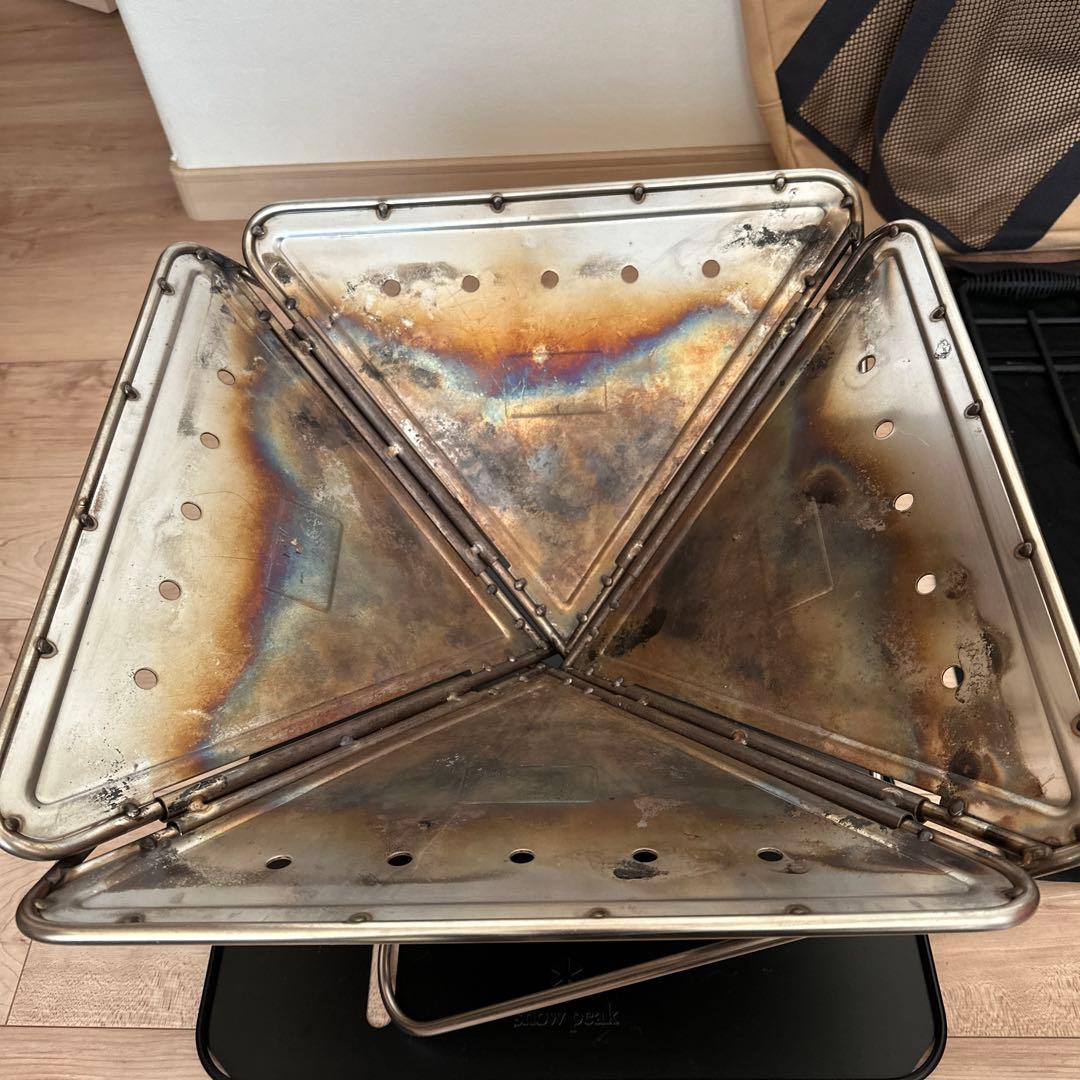  Peak スノーピーク 焚き火台Ｌ　スターターセット付属品多数