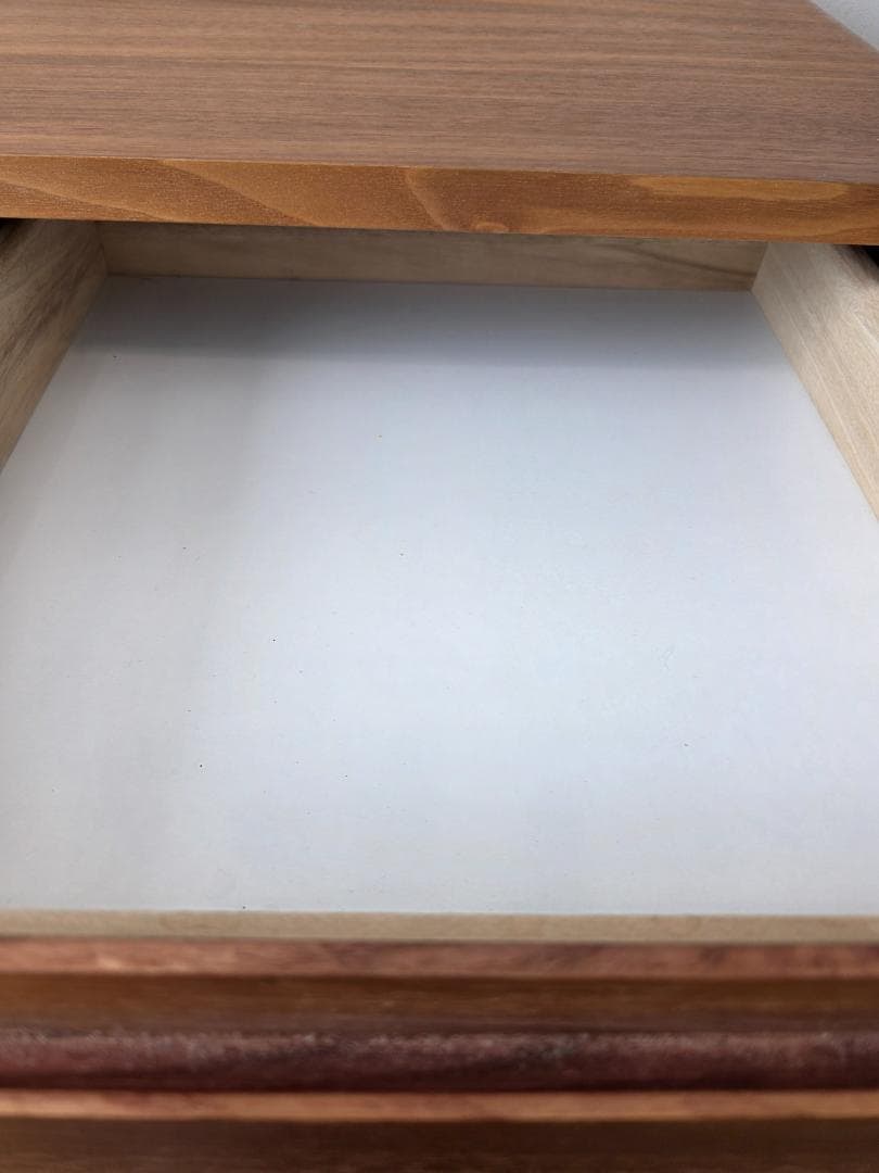 unico 木製キャビネット 2扉 ブラウン