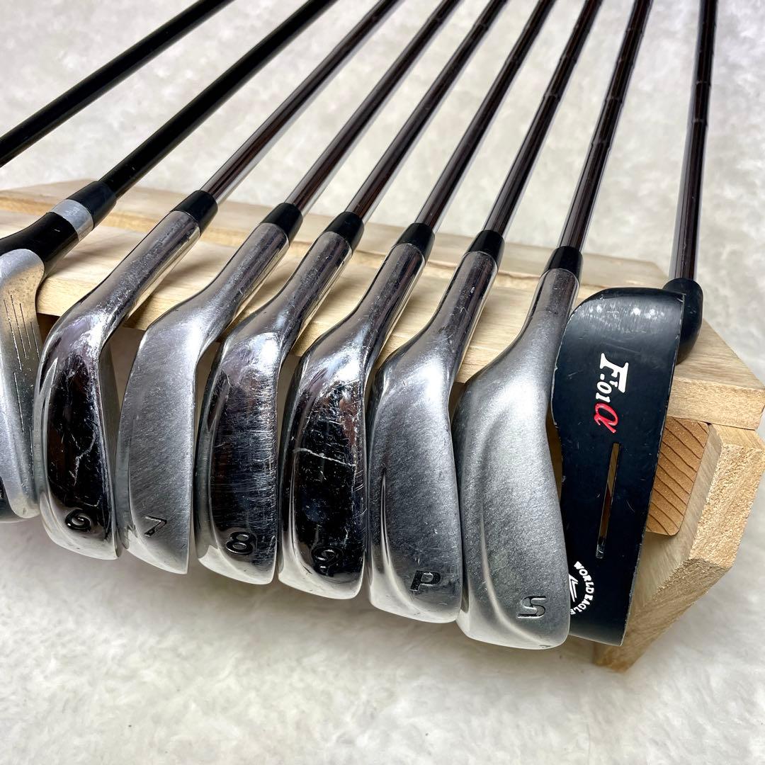 【レフティ✨希少】ワールドイーグル F-01α ９本 左 アイアン クラブ