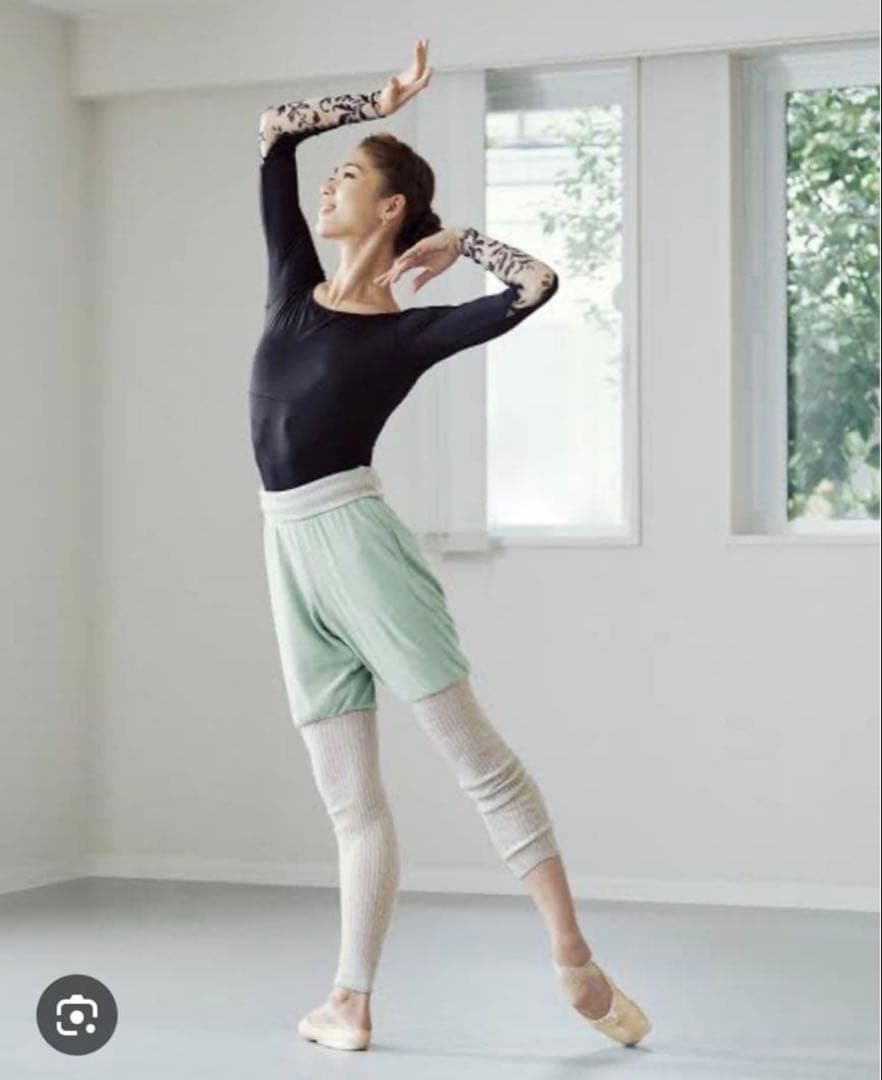 チャコット中村祥子さんコラボ　レッグウォーマー付きバレエパンツM