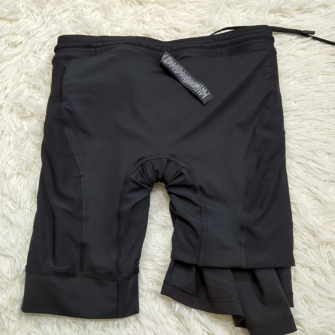 【新品】ルルレモン ハーフパンツ インナーショーツ付き メンズ M ブラック