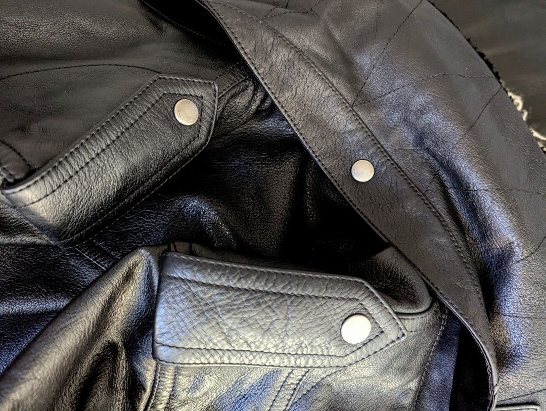 リピーター　24/25ss　サンローラン　カーフスキン＆ムートン　バイカー