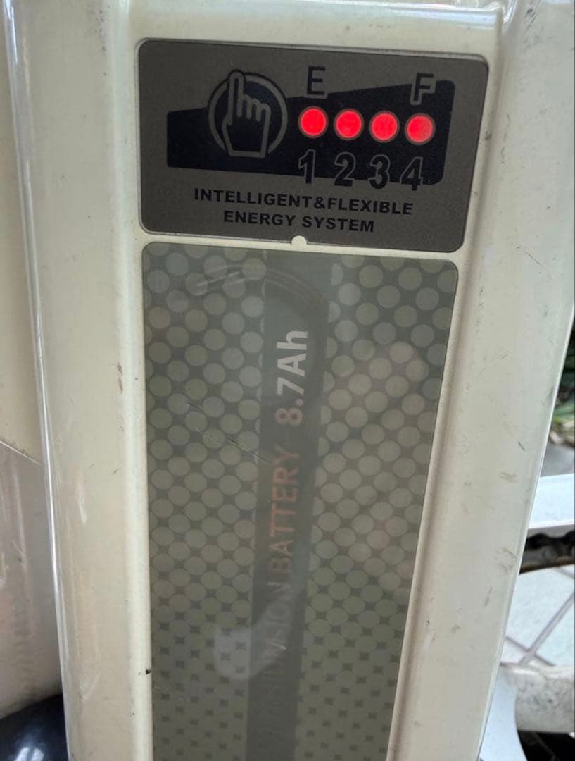 bikke電動アシスト自転車 チャイルドシート付き ホワイト