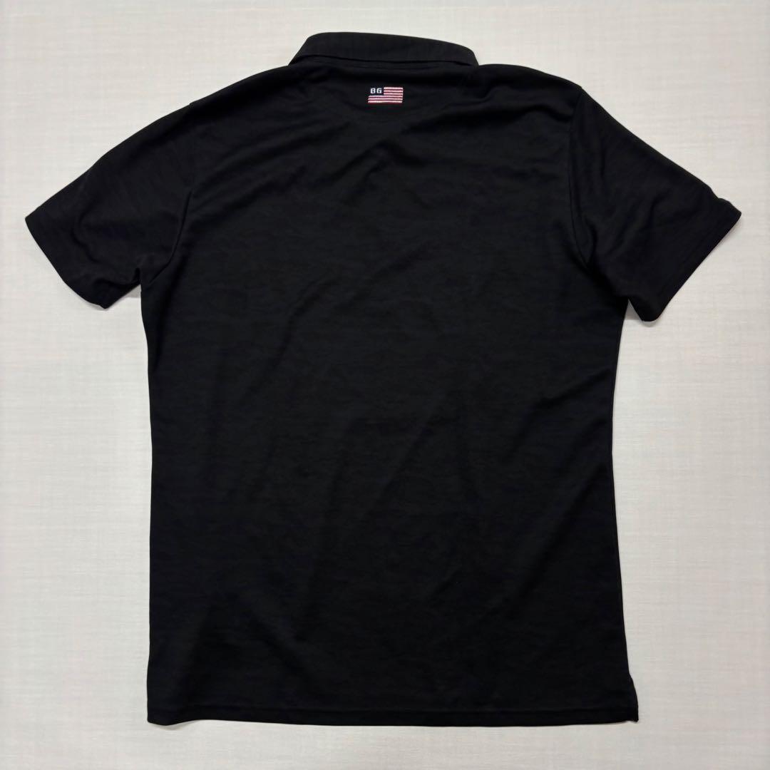 【美品】BRIEFING ブリーフィング 半袖ポロシャツ シャドーカモ 黒 XL