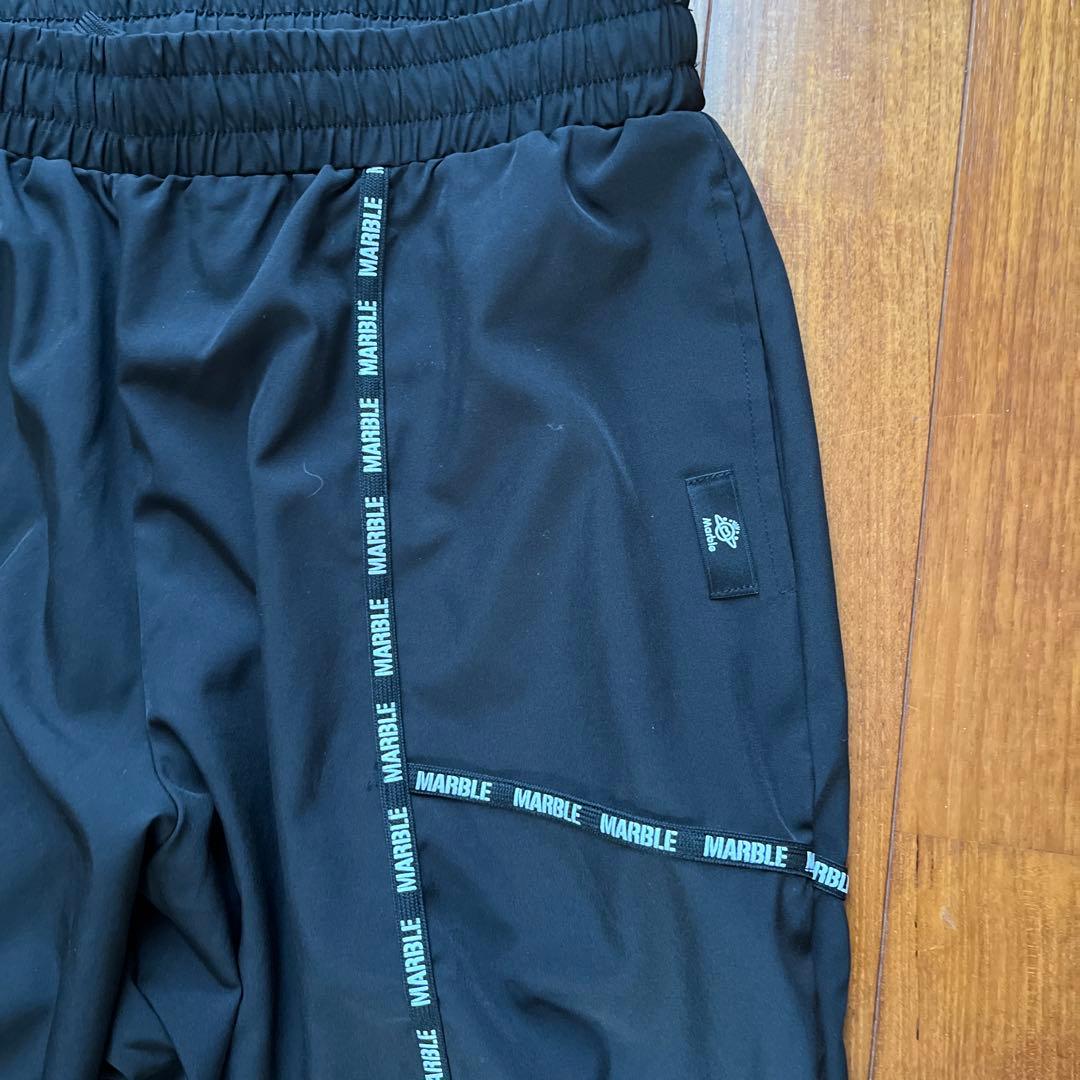Marble ブラック トレーニングパンツ XL