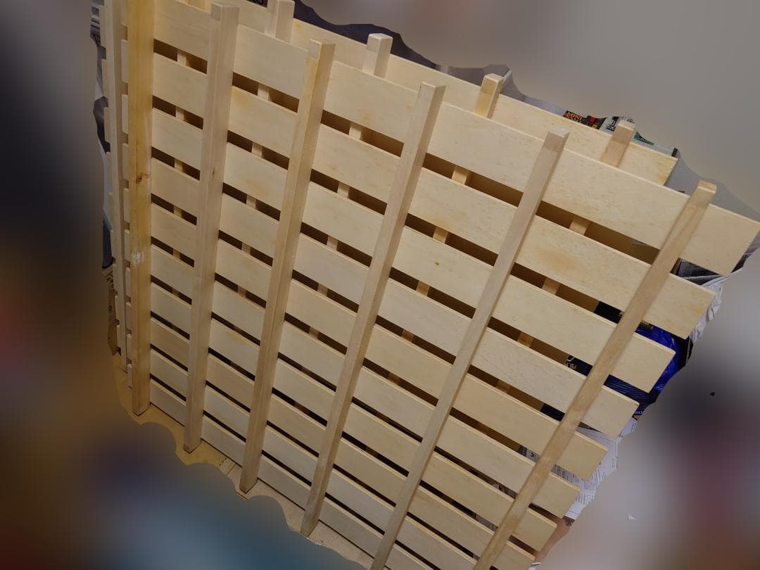 木製シングルベッドフレーム(無印、タモ材)