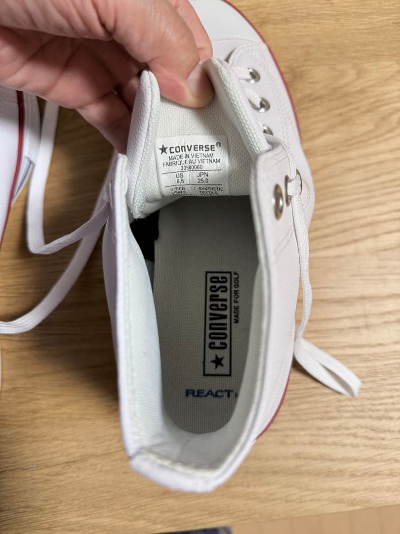 CONVERSE ALL STAR ゴルフシューズHI ホワイト 6.5 USA