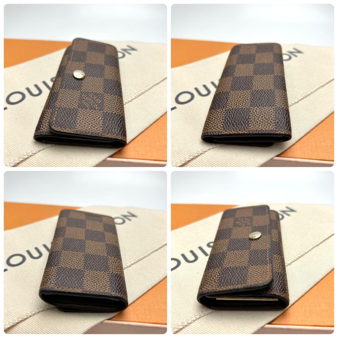 鑑定済 ルイヴィトン ダミエ 定番 キーケース 4連