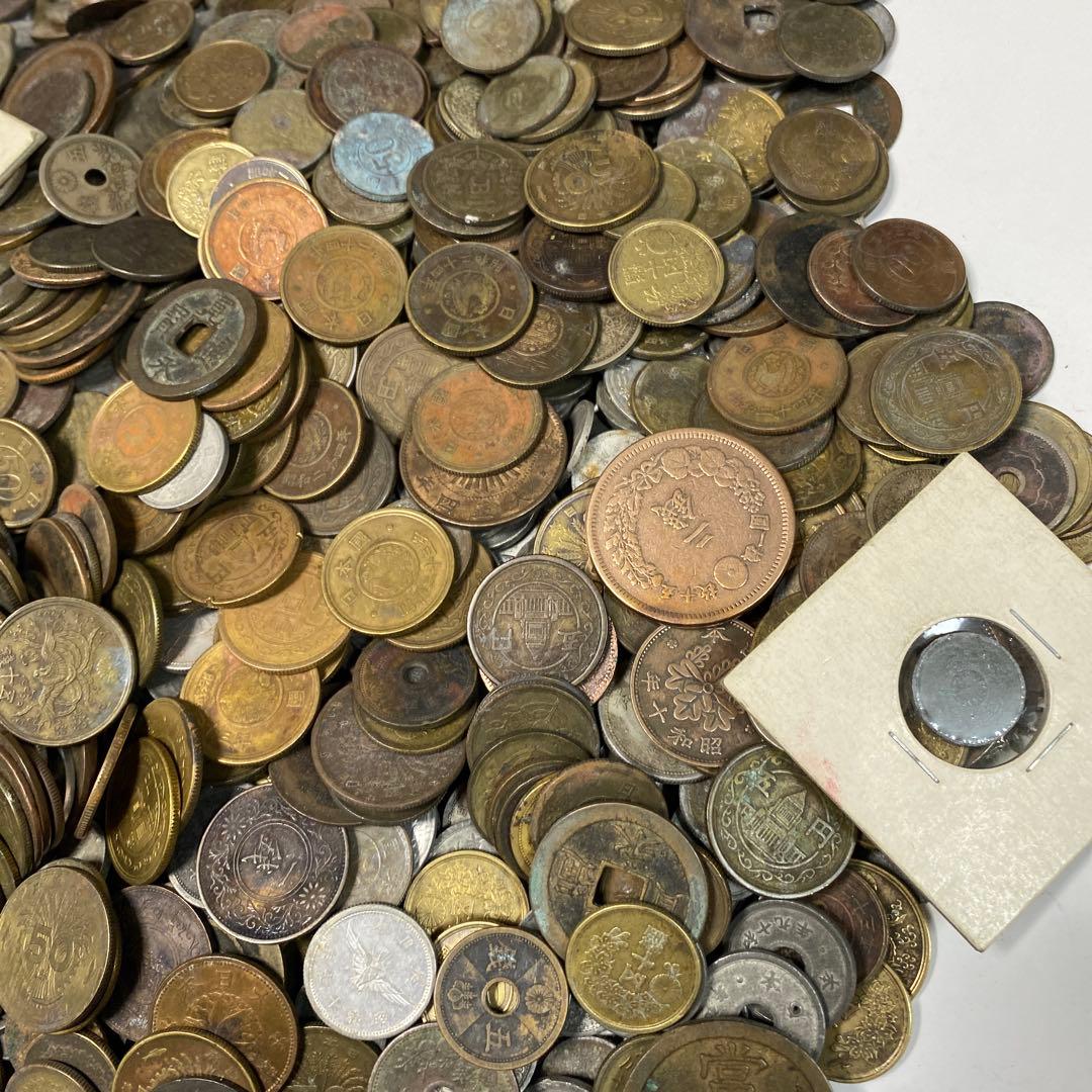 日本の古銭 明治 大正 昭和 レトロ まとめ売り 正味4.5kg NO.42