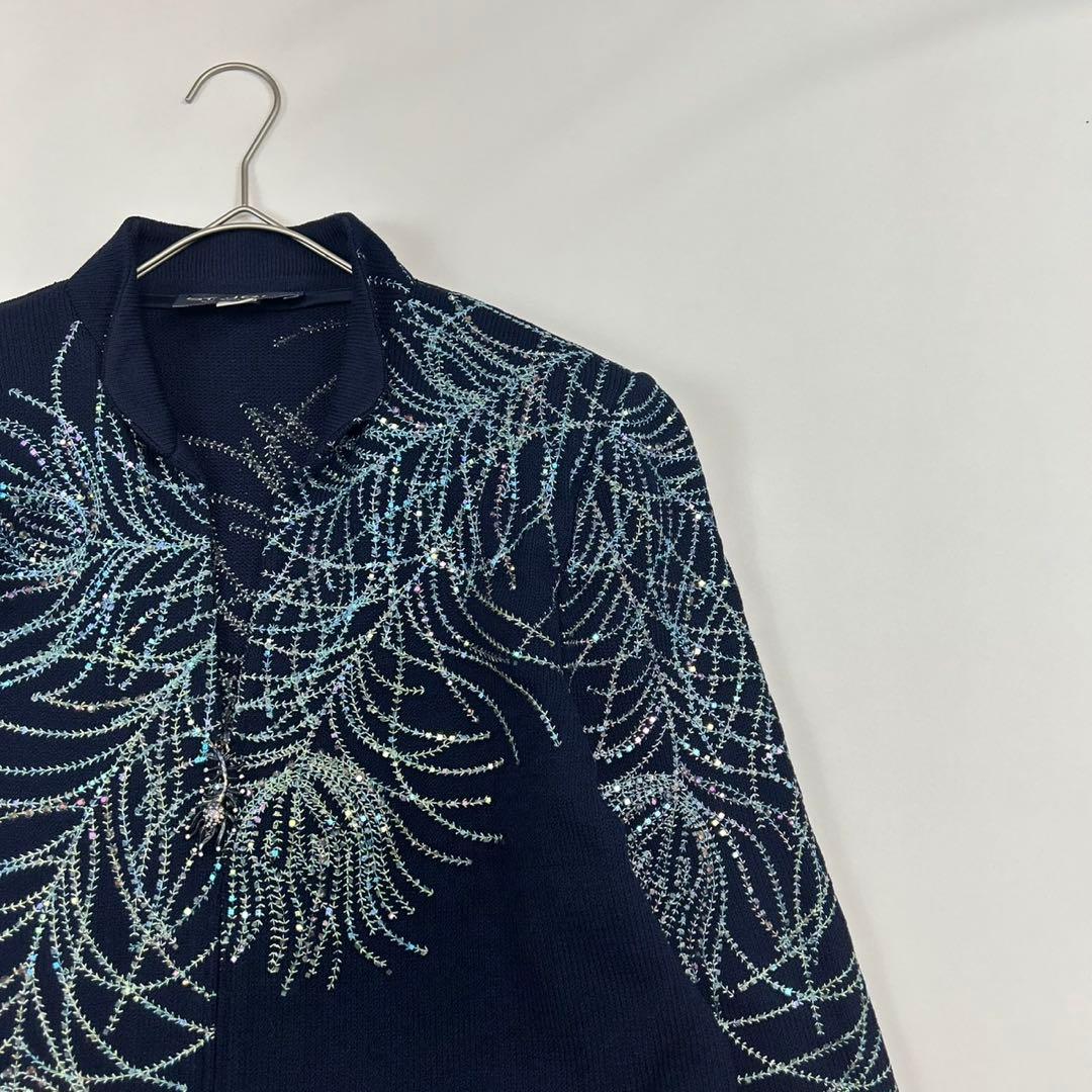 P485 L セントジョン スタッズ 刺繍 ラインストーン JKT レディース