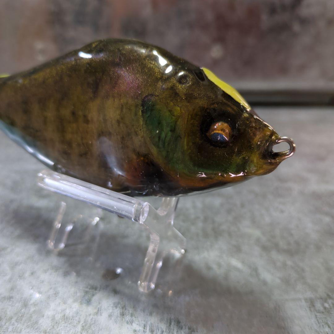 激レア　魚皮貼り　サルモスライダー　ブルーギル皮貼り　超リアル