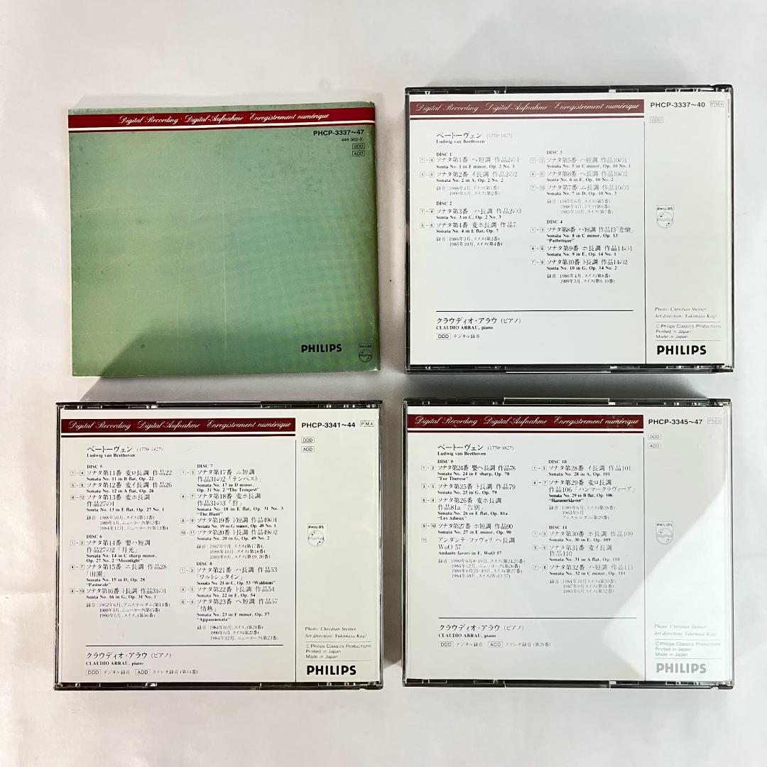【限定盤】クラウディオ・アラウ / ベートーヴェン：ピアノ・ソナタ全集11CD