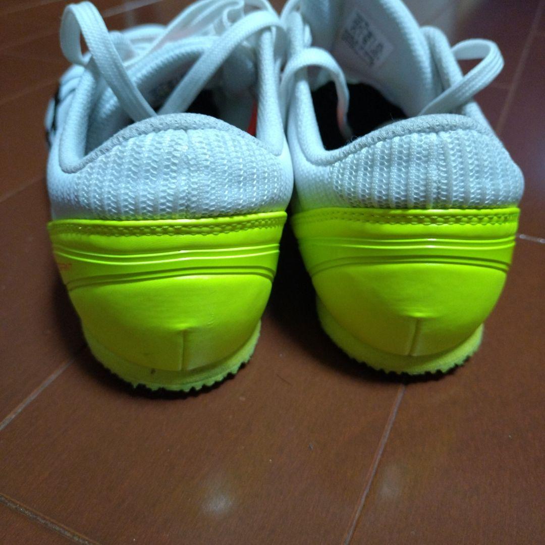 ASICS スパイクシューズ ホワイト/イエロー　ヒートスプリント　24.5cm