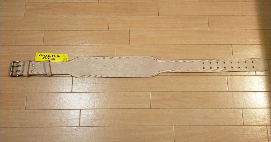 ゴールドジム EXレザーベルト トレーニングベルト XLサイズ