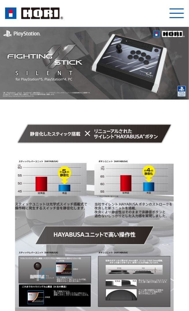 FIGHTING STICK α SILENT PS5/PS4/PC対応