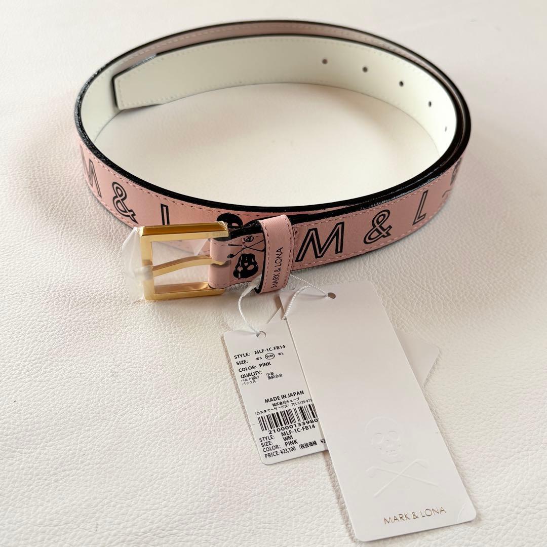 【新品・タグ付き】MARK & LONA ピンク ベルト Mサイズ