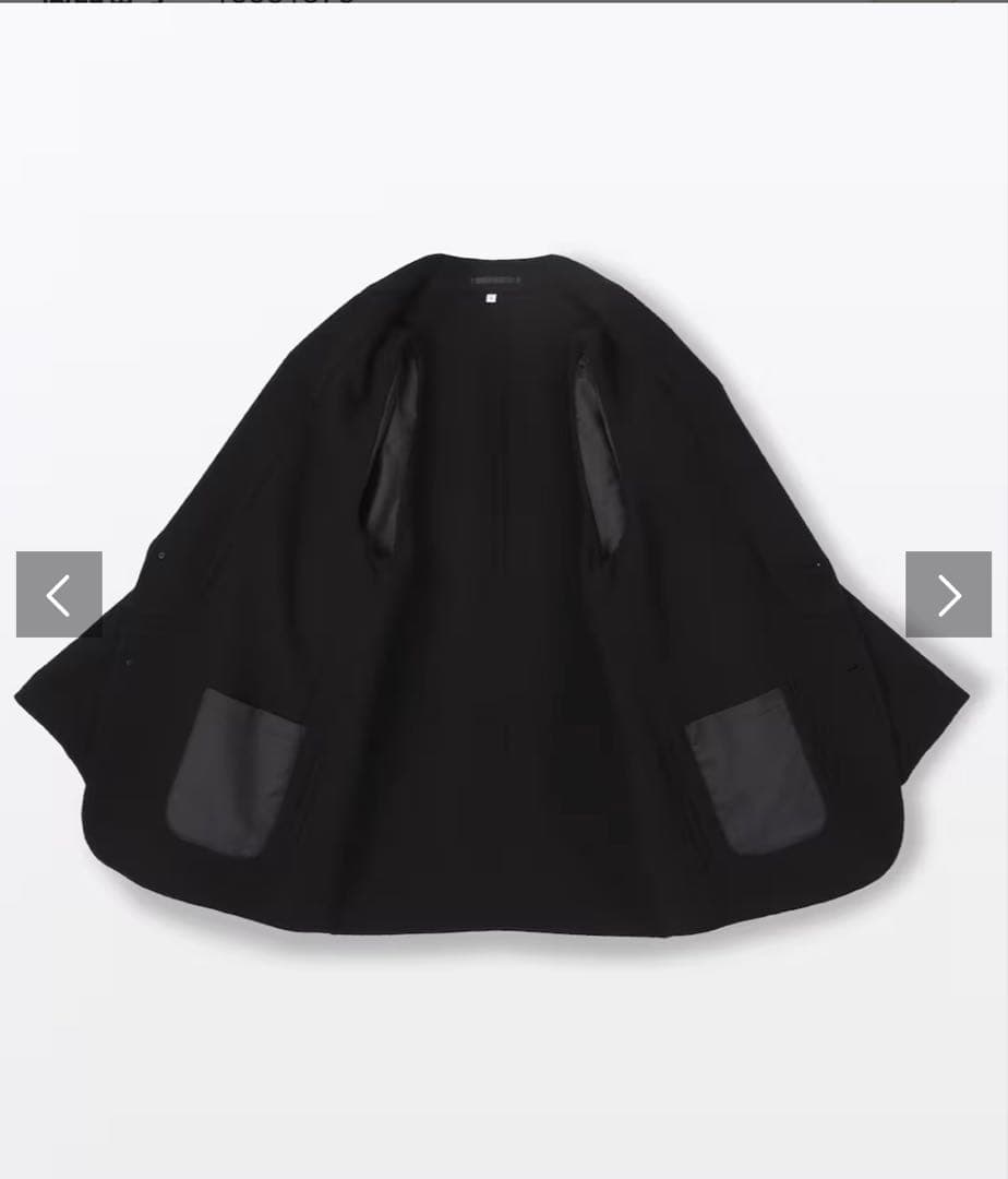 【新品】MUJI Labo カシミヤ混ジャケット 黒 XL