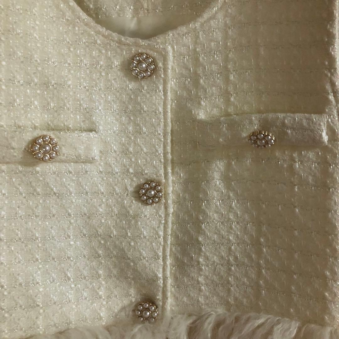 リリレナ ツイード ジレ