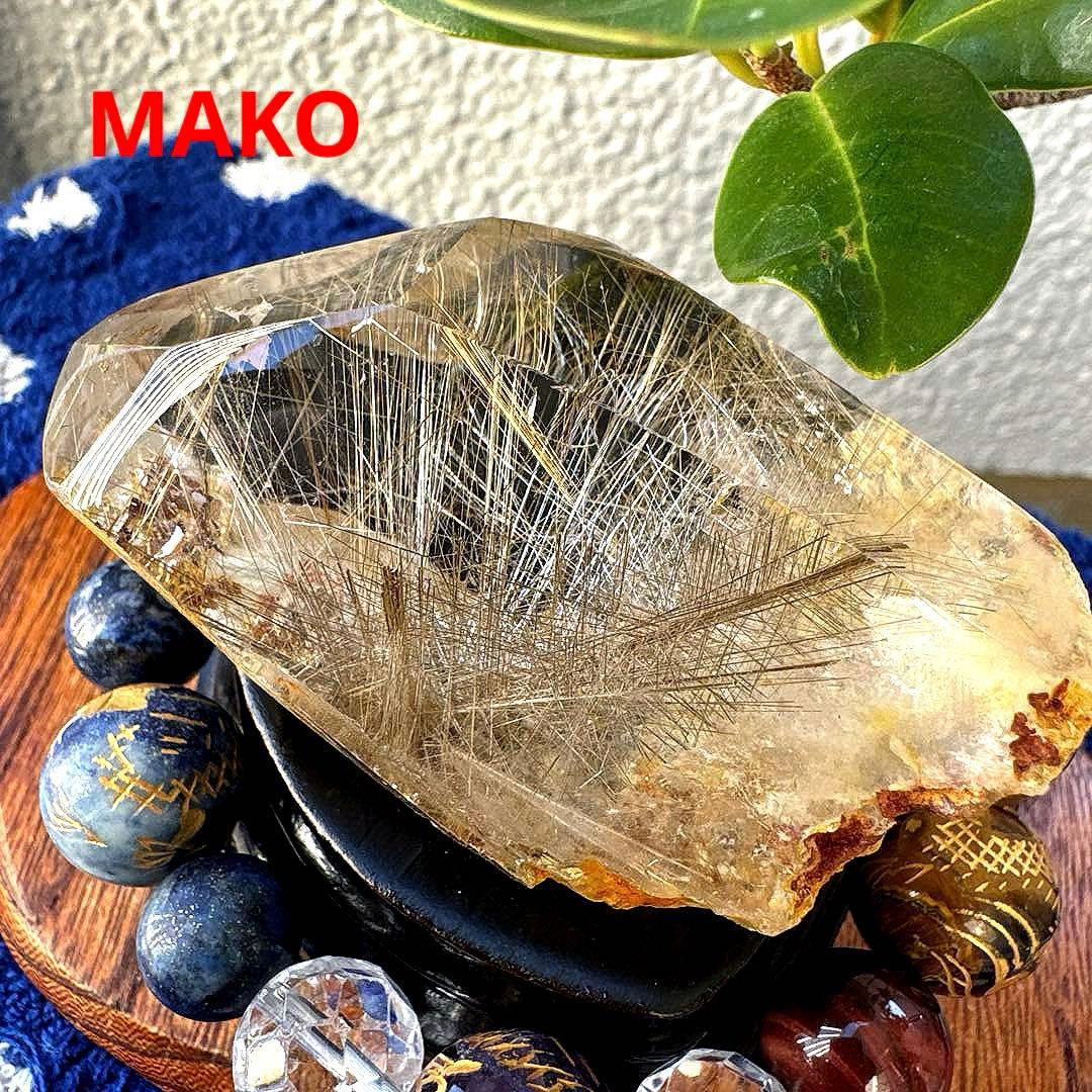 M1952☆ルチルクォーツ原石114g☆天然石　原石