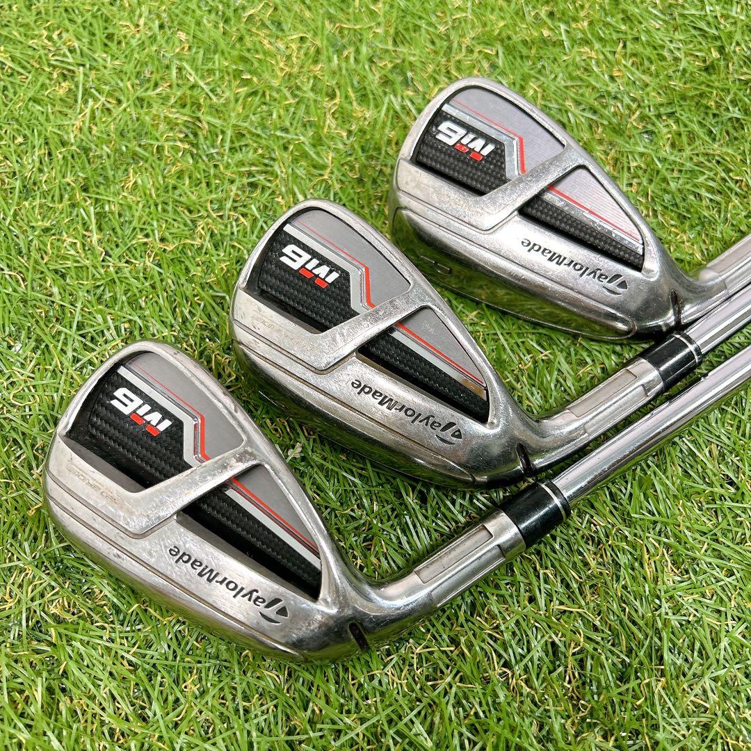 左利き　レフティ　テーラーメイド　M6 ゴルフ　アイアン　メンズ　初心者　6本