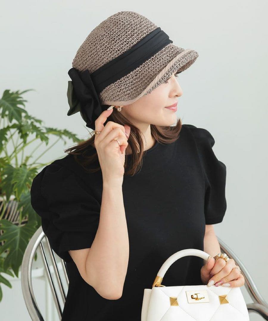 kozue x Donoban リボンクロッシュハット