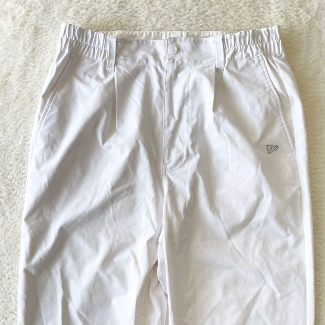 NEWERA ニューエラ パンツ ゴルフ ワイド テーパード ストレッチ 白