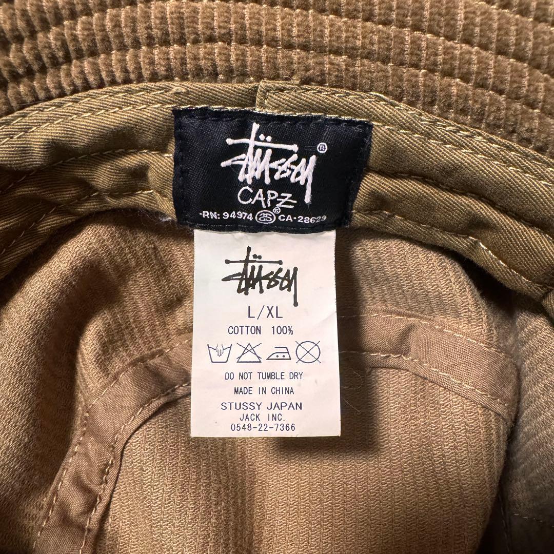 美品✨stussy バケットハット コーデュロイ ブラウン L/XL