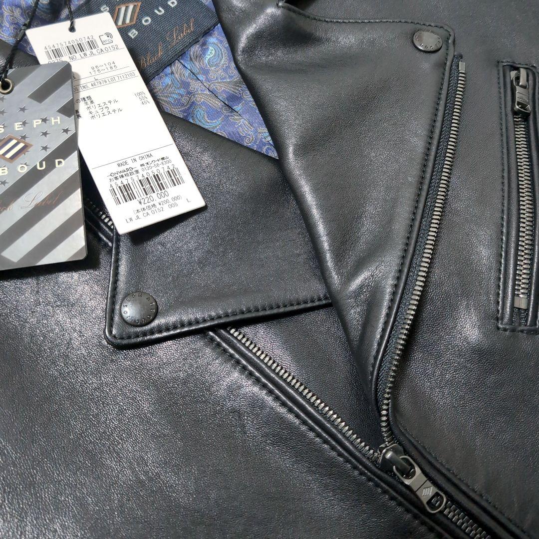 新品 2024年作品 JOSEPH ABBOUD ダブルライダースジャケット