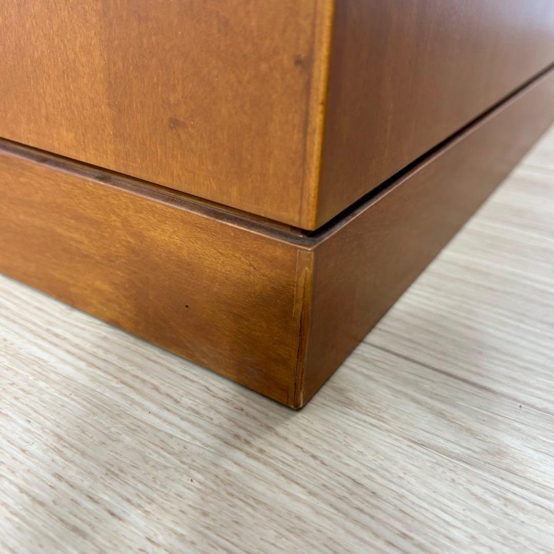 ヴィンテージ　木製　センターテーブル　キューブ　四角　ローテーブル　スクエア