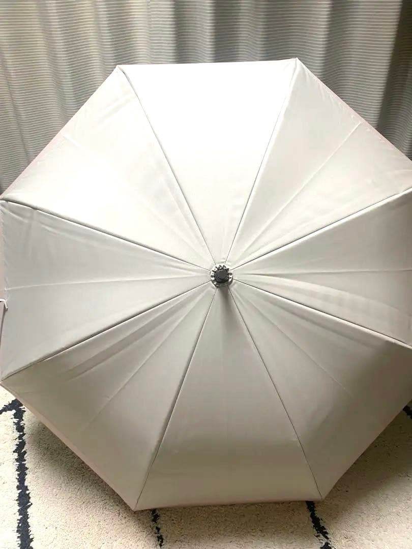 ロサブラン 長傘 ミドル コンビ グレージュ ピンク 美品