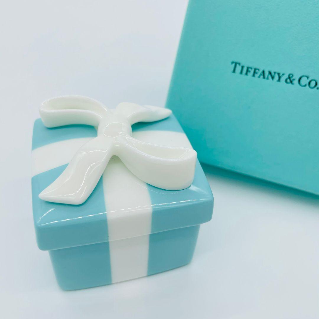 Tiffany ティファニー ブルーボックス 小物入れ ブルー 陶器
