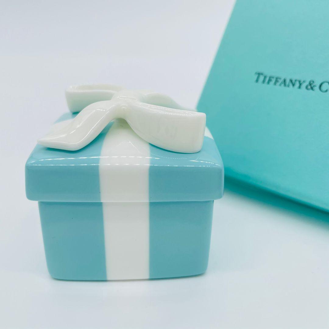 Tiffany ティファニー ブルーボックス 小物入れ ブルー 陶器