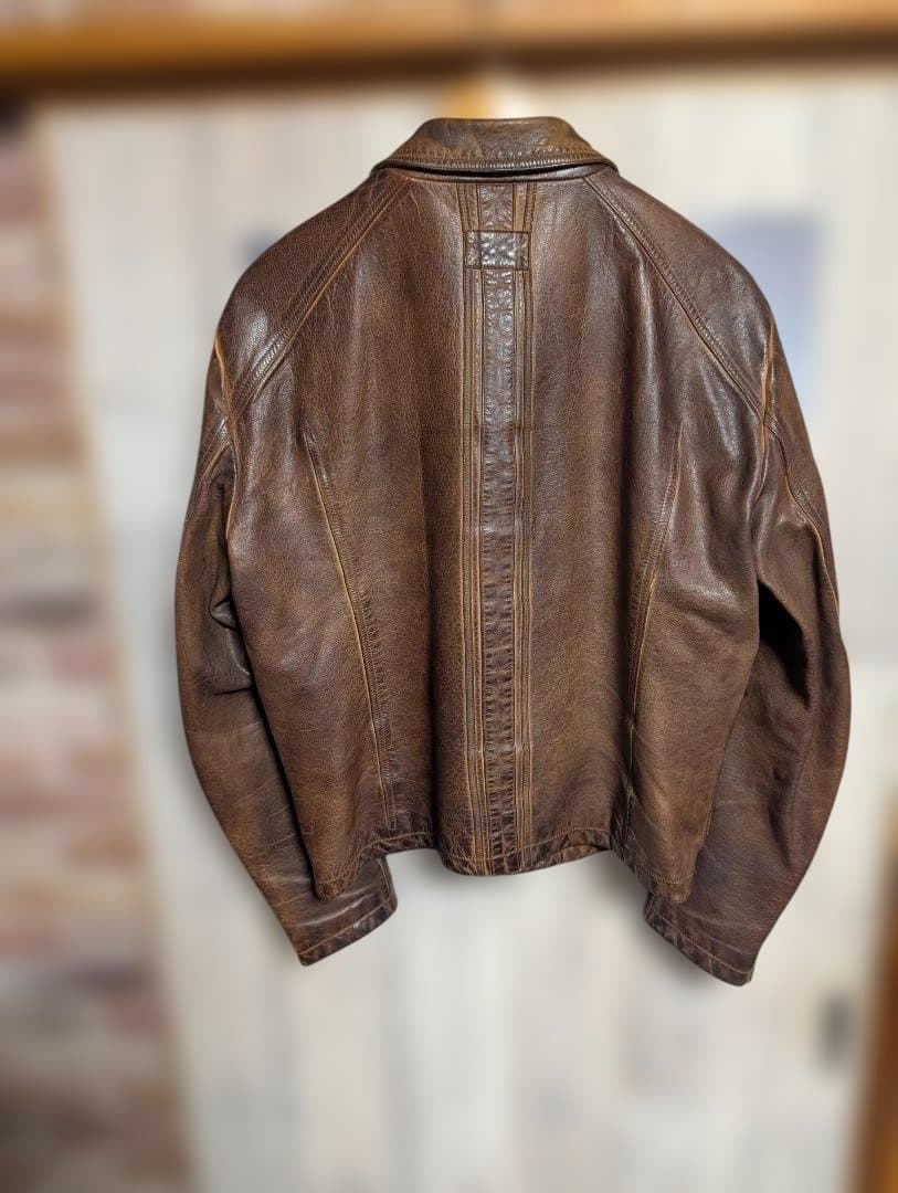 ブラウンレザージャケット