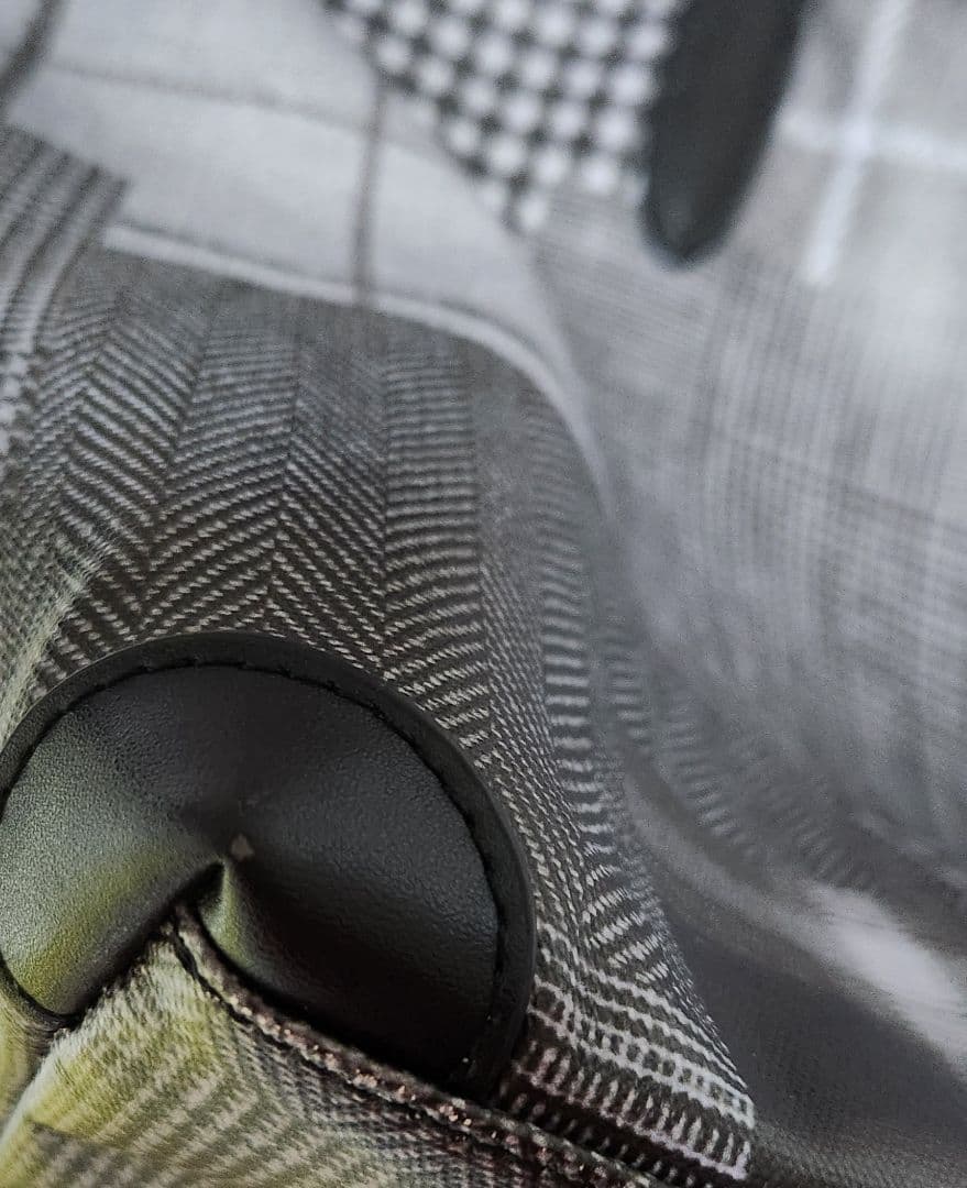 良品　TAKEO KIKUCHI　パッチワークプリントPVCトートバッグ