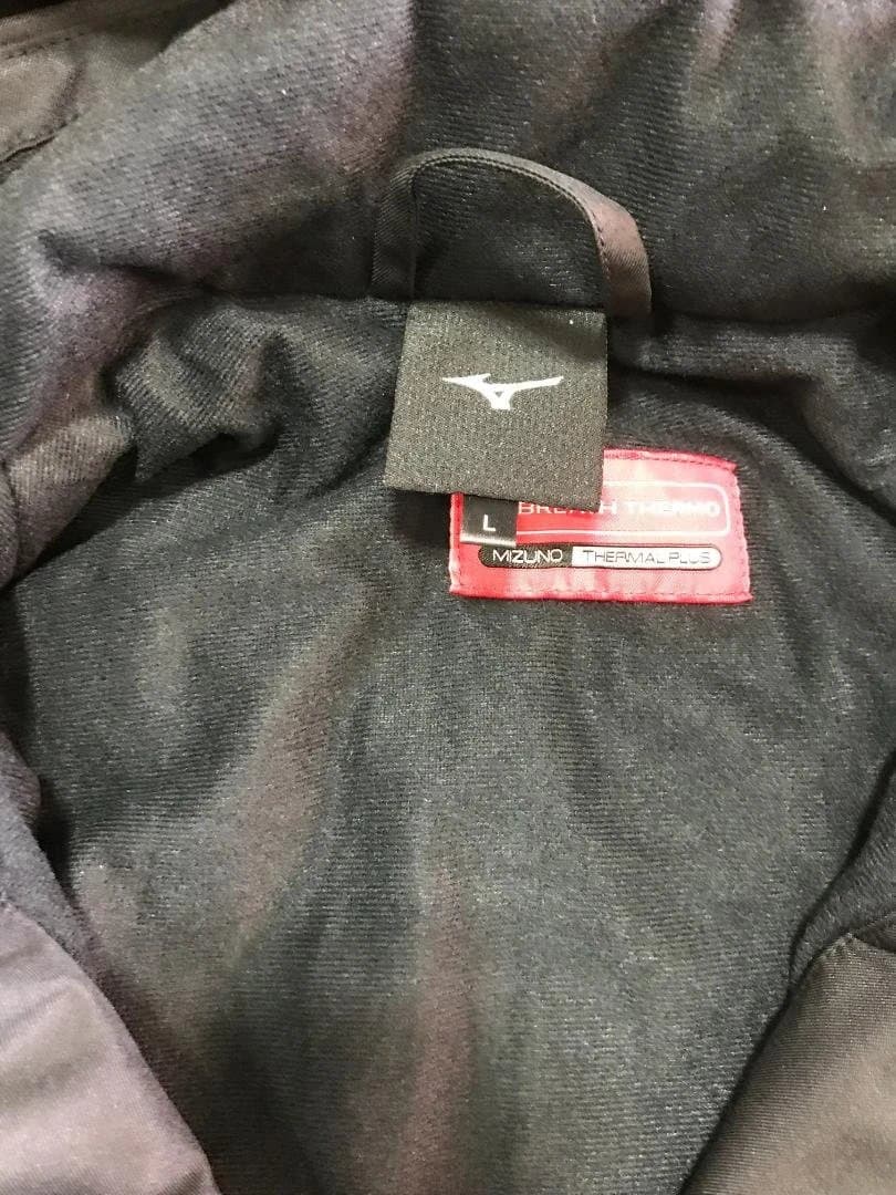 MIZUNO　中綿入りストレッチジャケット+パンツ　上/ｌ　下/Ｍ　程度良好